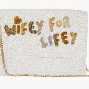 WIFEY FOR LIFEY Bridal Clutch Purse - Pretty Robes Brand